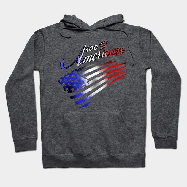 100% American Hoodie by FB Designz